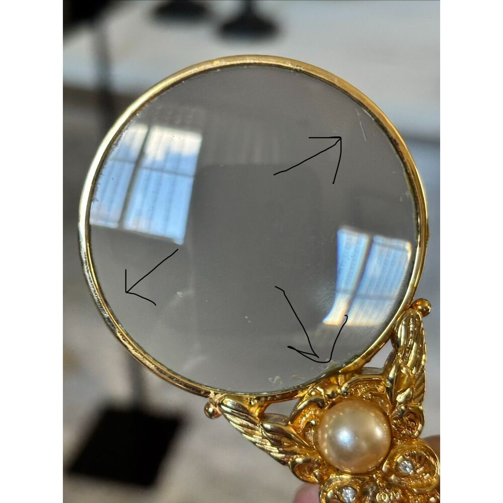 Vintage Joan Rivers Magnifying Glass Necklace - Picture 6 of 6